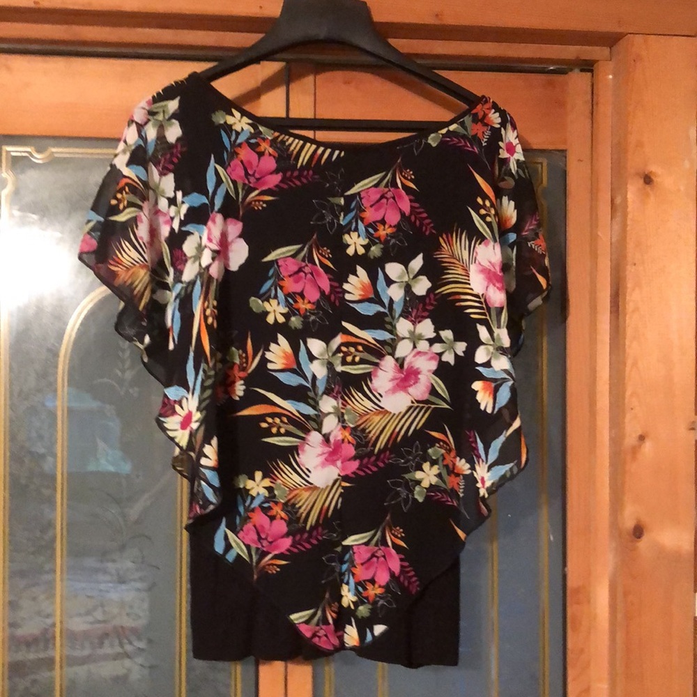 Naïf size medium flowy summer floral top blouse - Picture 2 of 6